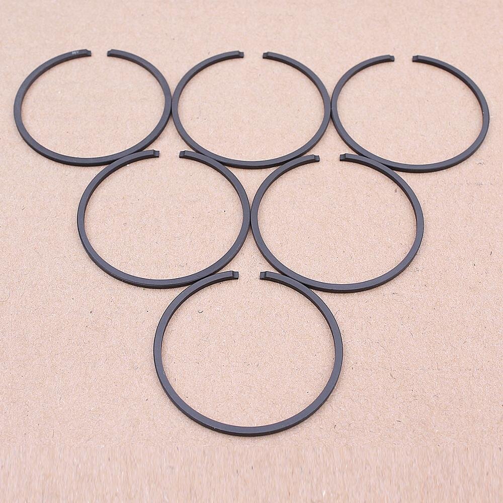 6PCS 50mm x 15mm Piston Ring For Husqvarna 61 266 268 272 365 372 371 362 Jonsered 2063 625 670 2071 Chainsaw Replacement part